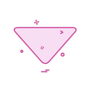 Aşağı ok simgesi tasarım vektörü