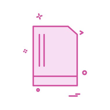 Dosya simgesi tasarım vektörü