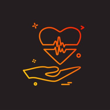 Tıbbi simge tasarım, renkli vektör çizim