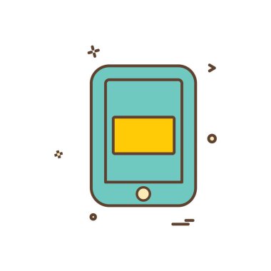 Mobil simge tasarım vektörü