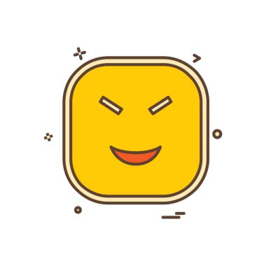 Gülen simge tasarlamak vektör 