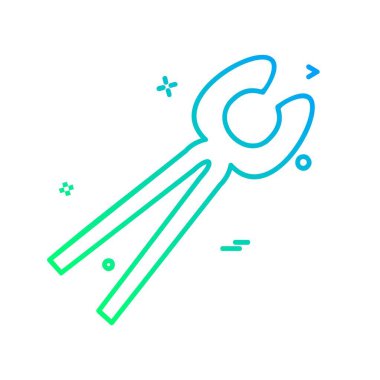 Donanım araçları simge tasarım vektörü