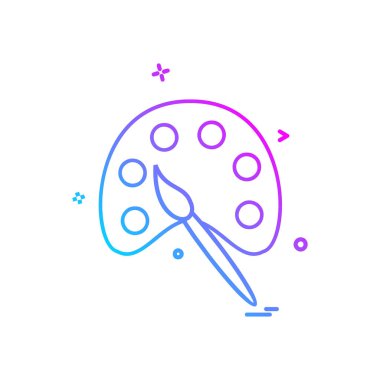 Boya düz simge vektör çizim 