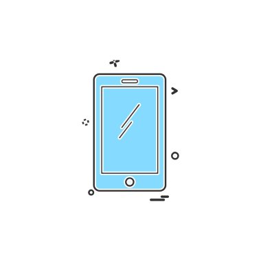 Akıllı telefon simge tasarlamak vektör 