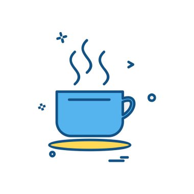 İçki simgesi tasarım, renkli vektör çizim 