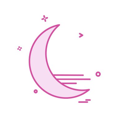 Hilal simgesi tasarım vektörü