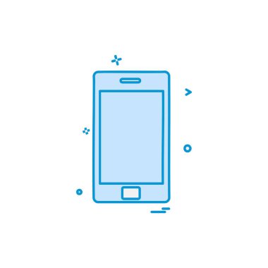 Cep telefonu simge tasarlamak vektör 