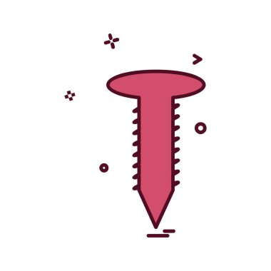 Somun cıvata simge tasarlamak vektör