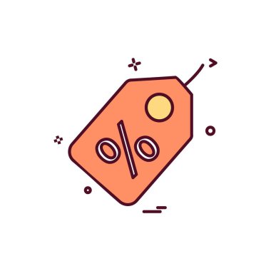 Satılık etiket simge tasarlamak vektör