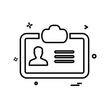 Profil simgesi tasarım vektörü