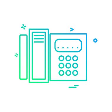 Telefon simgesi tasarım vektörü