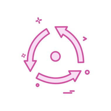 Ok simgesi tasarım vektörü