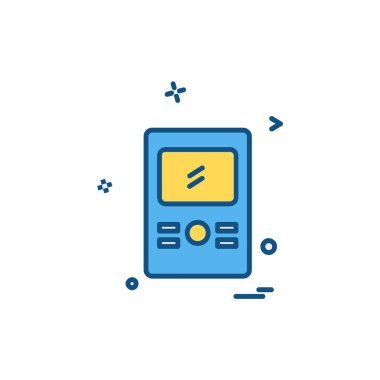 MP3 player simge tasarlamak vektör