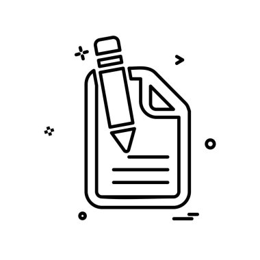 Dosya simgesi tasarım vektörü