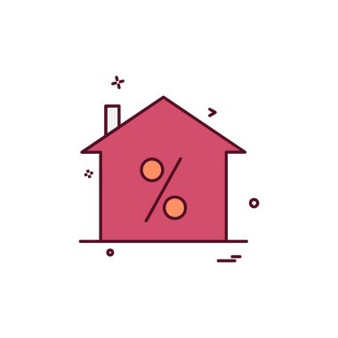 Emlak simge tasarlamak vektör