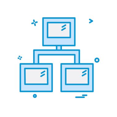 Ağ simgesi tasarım vektörü