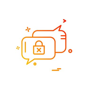 İleti simge tasarlamak vektör