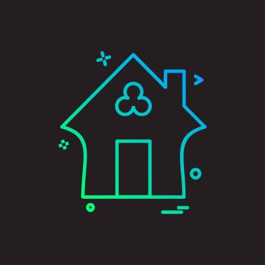 Ev simge tasarlamak vektör