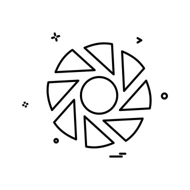 Kamera simgesi tasarım vektörü