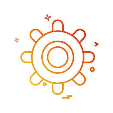 Vites simgesi tasarım vektörü 