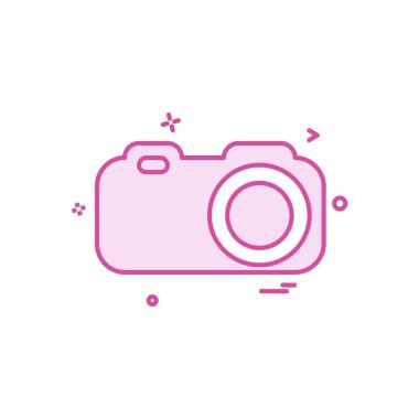 Kamera simgesi tasarım vektörü