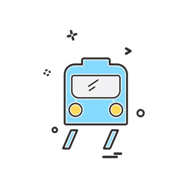 Araç simgesi tasarım, renkli vektör çizim