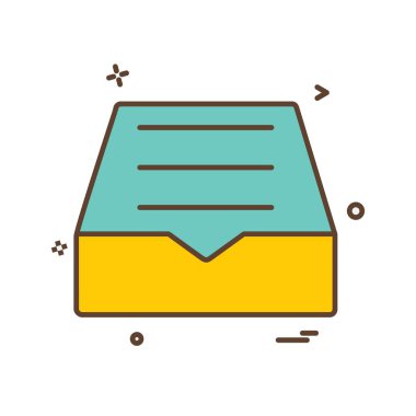 Dropbox simgesi tasarım, vektör çizim