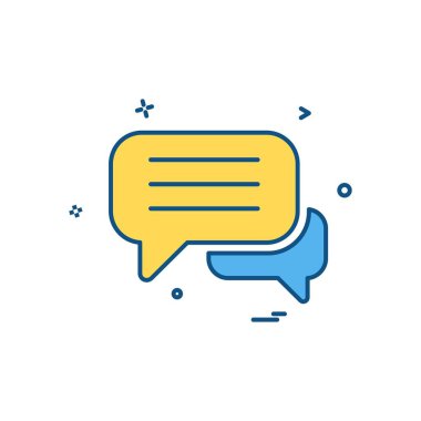 İleti simge tasarlamak vektör