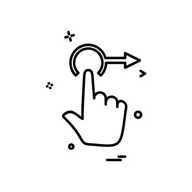 El simgesi tasarım, renkli vektör çizim