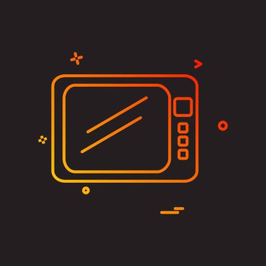 TV simgesi tasarım vektörü