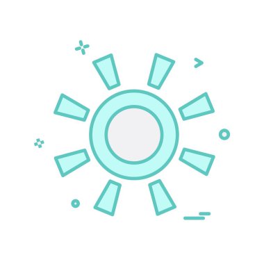 Güneş simgesi tasarım vektörü