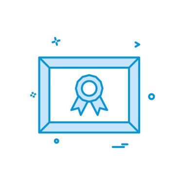 madalya sertifikası tasarım vektörü