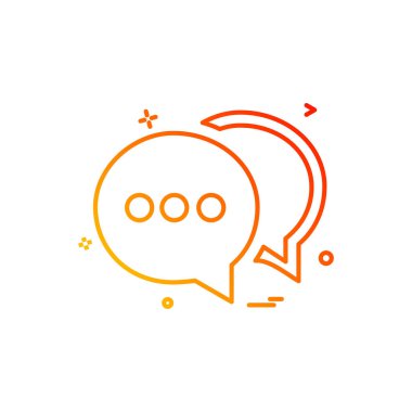 sohbet buble sms simge vektör tasarımı tasarlamak