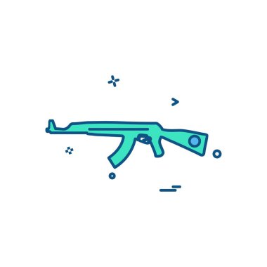 Silah simge tasarlamak vektör 