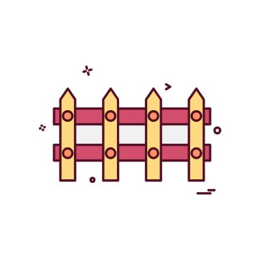 Sınır duvar simge tasarlamak vektör