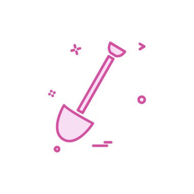 Çalışma araçlar simgesi tasarım, renkli vektör çizim 