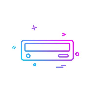 CD sürücüsü simge tasarım vektörü