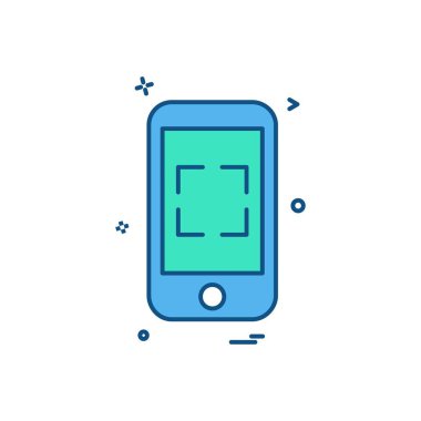 Akıllı telefon simge tasarlamak vektör 