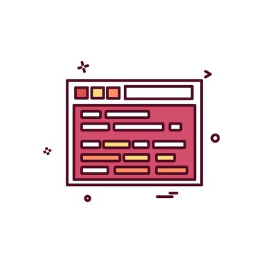 Web sitesi simge tasarlamak vektör