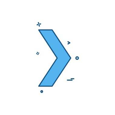 Sağ ok simge tasarlamak vektör