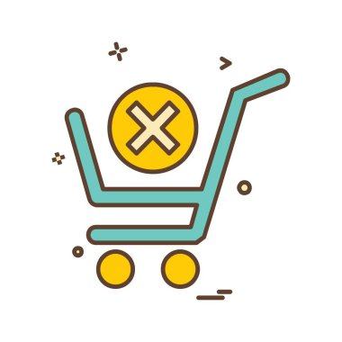 Alışveriş simge tasarlamak vektör 