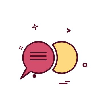 İleti simge tasarlamak vektör