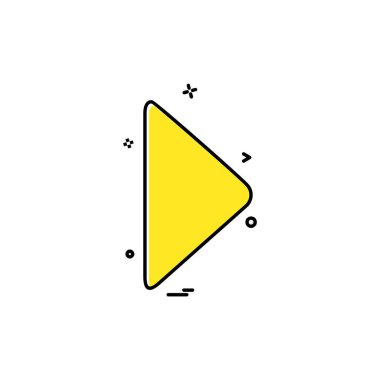 Sağ ok simge tasarlamak vektör