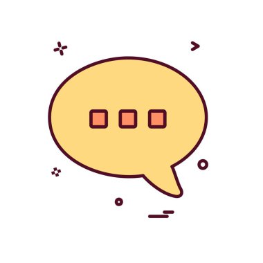 İleti simge tasarlamak vektör