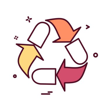 Ok simgesi tasarım vektörü