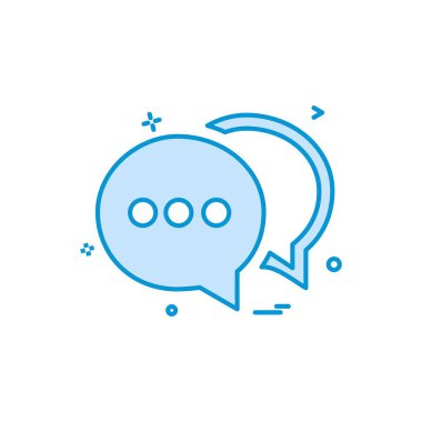 sohbet buble sms simge vektör tasarımı