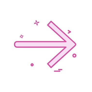 Sağ ok simge tasarlamak vektör