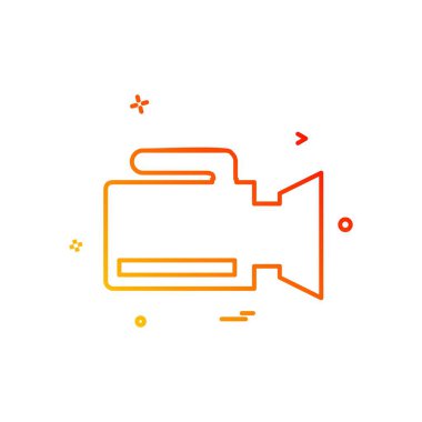 Kamera simgesi tasarım vektörü