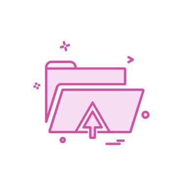 Klasör simge tasarlamak vektör