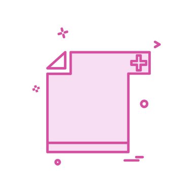 Dosya simgesi tasarım vektörü 